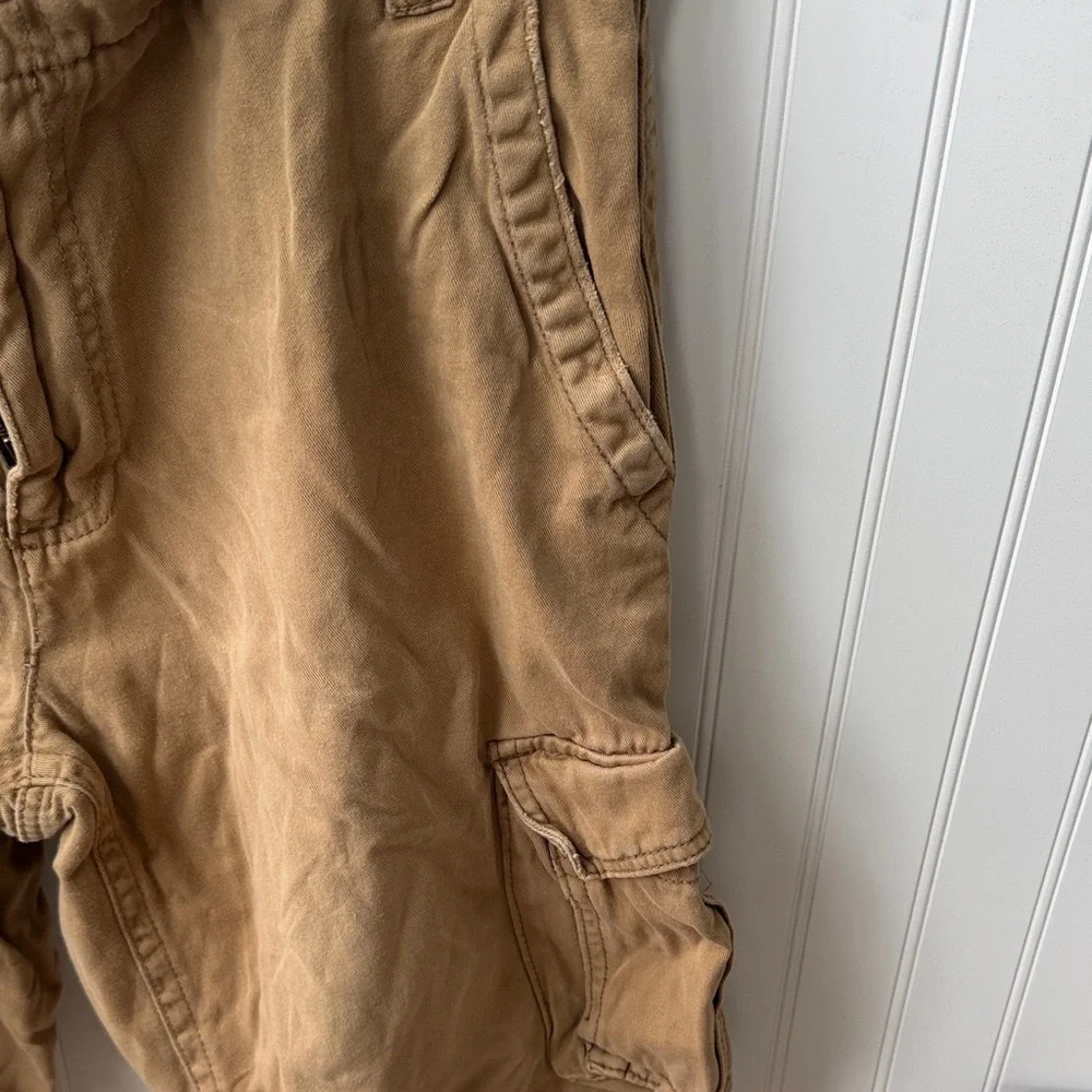 (077)Aeropostale Men's Cargo Shorts in Khaki Brown